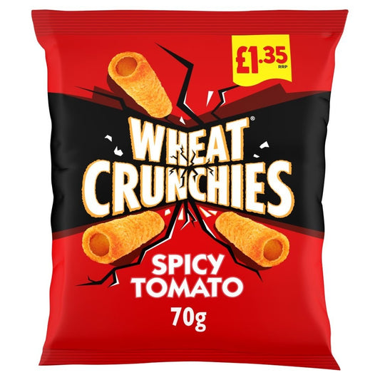 Wheat Crunchies Spicy Tomato FlavourPMP £1.35  Full Case of 16x70g SPECIAL OFFER0