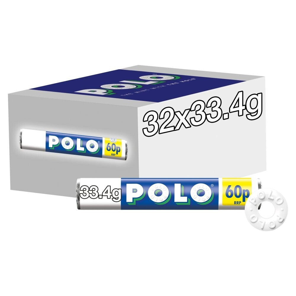 Full Box of 32 × 33g Sugar Free Polo Mints Tracked P&P Only £18.952