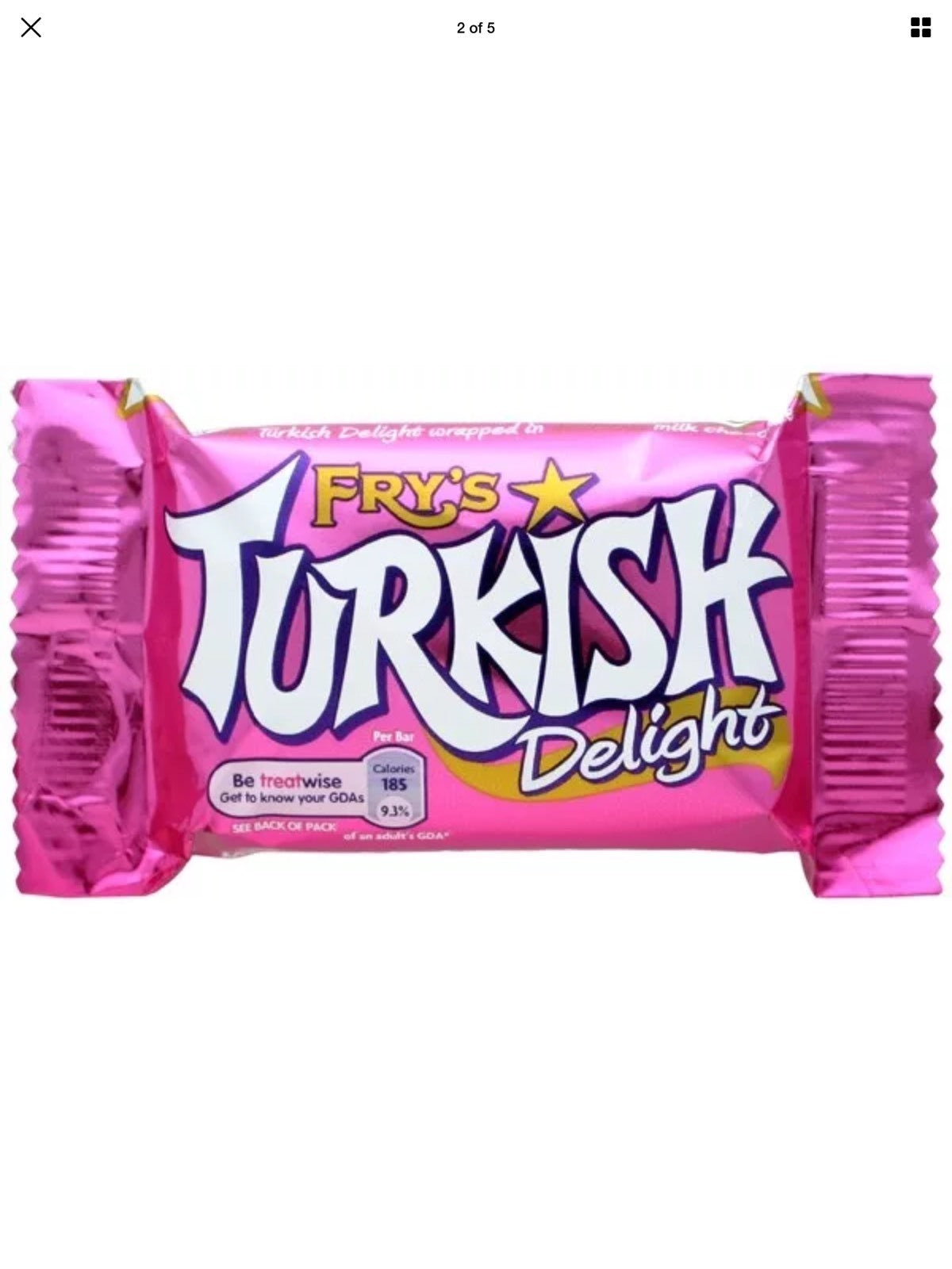 24 x Fry’s Turkish Delight Bars 51g – Full Box – Classic Rose Flavour Chocolate1