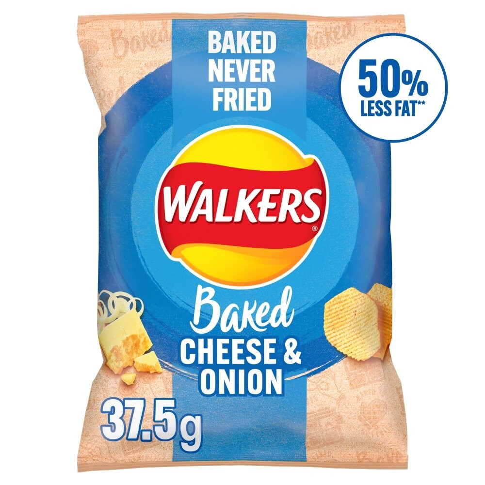 Walkers Crisps Oven Baked Cheese & Onion 32 x 37.5 Tracked Postage Only £23.992
