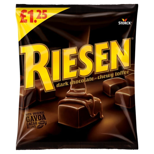 Riesen Dark Chocolate - Chewy Toffee 110g x 12 Bags PM £1.250