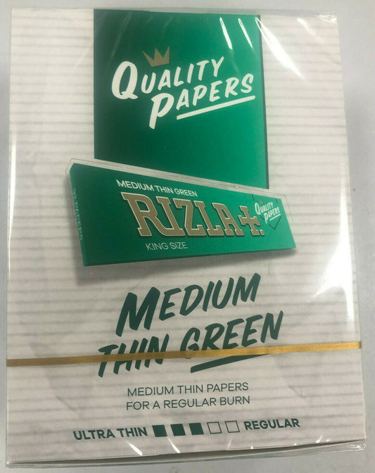 Rizla King Size Green Box Full Case of 50 Booklets Free Delivery Only £35.990