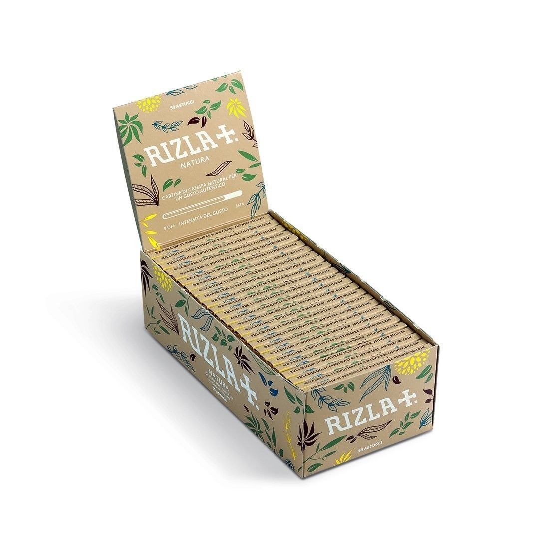 Full Box of 50 Rizla Natura Hemp Rolling Smoking Paper Regular Size Only £21.991