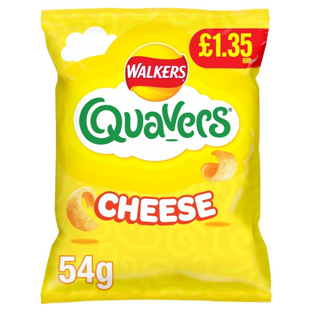 Walkers Quavers Cheese Flavour 18 x 45g Bag Full Box  ONLY £22.991