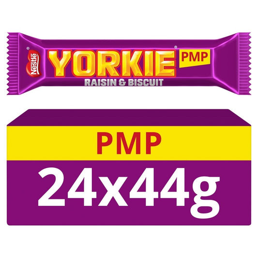 Full Box of 24 Nestle Yorkie Raisin & Biscuit Bar 44G Bars  Only £19.990