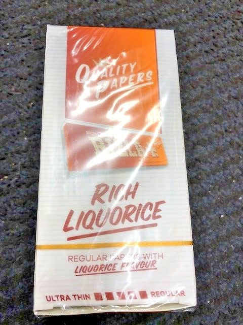 Full Box of 100 Booklets Rizla Liquorice Rolling Cigarette Papers Free P&P1