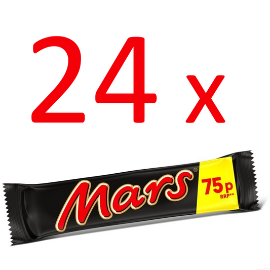 Half Box of 24 x 51g Bars Mars Standard Price Mark 75p0