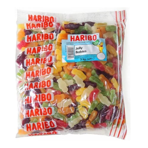 Haribo Jelly Babies Sweets Pick &amp; Mix Party Treats &amp; Gifts 3Kg Bulk Bag!