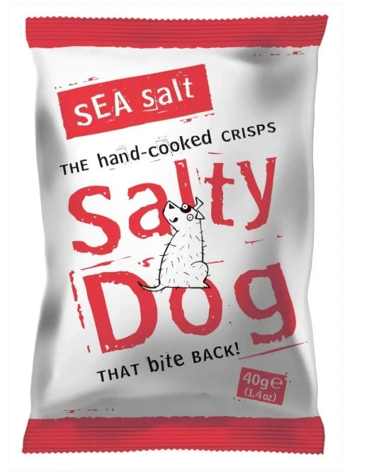 Mixed Box of Salty Dog Crisps - 6x 40g Packs - 24 Bags in total
