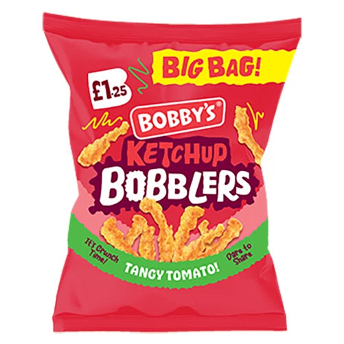 Bobby's Tomato Ketchup Bobblers Full Box Of 15 Packets at 80g Each Pack