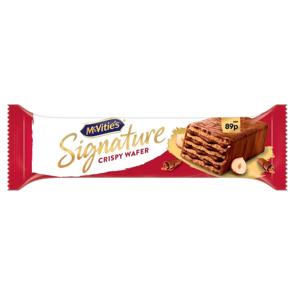 NEW McVitie's Signature Crispy Wafer Bar - Full Box of 18x 45gm Bars