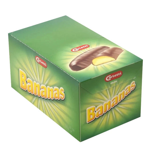Box of 30 Hannahs Chocolate Bananas - Foam bananas with a chocolate coating