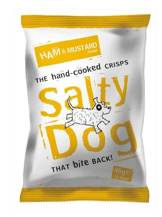 Mixed Box of Salty Dog Crisps - 6x 40g Packs - 24 Bags in total