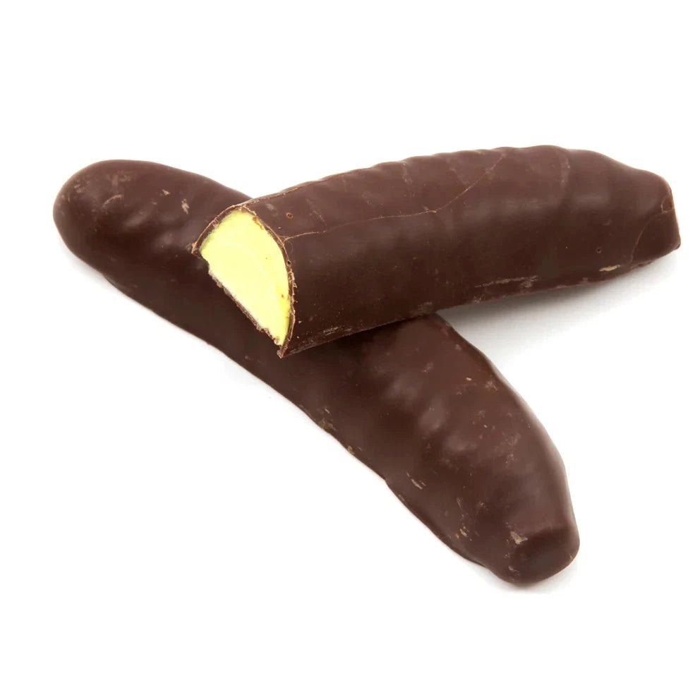 Box of 30 Hannahs Chocolate Bananas - Foam bananas with a chocolate coating