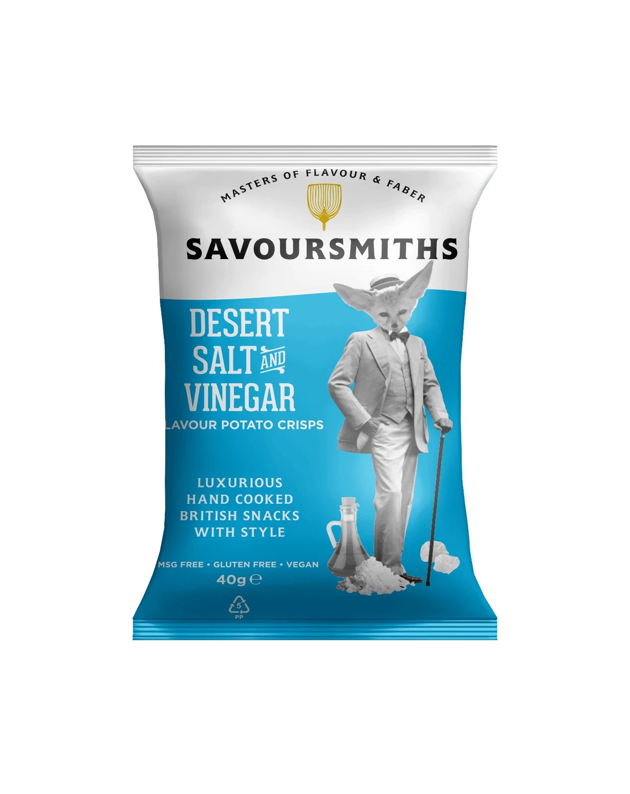 SAVOURSMITHS Crisps Mixed Box of 24 Packs 40g Each - 6 of Each Flavour